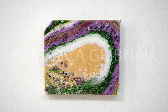 Mardi Gras Geode