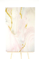 Pink Marbled Painting